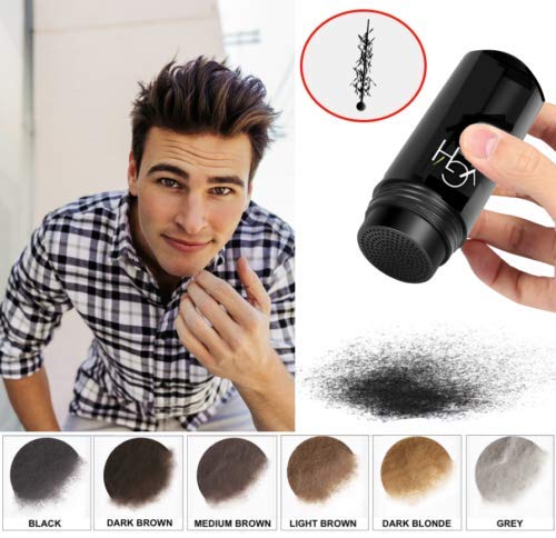 YGH Hair Building Fibers - Conceals Hair Loss in 15 Seconds - 100% Undetectable - 0.98 oz / 28g Bottle - Instantly Thicken Thinning Hair