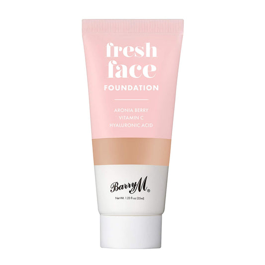 Barry M Cosmetics Fresh Face Lightweight Liquid Foundation Infused With Hyaluronic Acid And Vitamin C, Shade 9