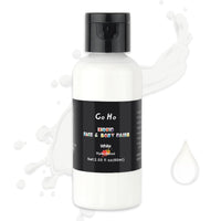 Go Ho Makeup Liquid White Face Body Paint(2.1 oz),White Makeup Water Based Face Paint and Body Paint for Special FX, Cosplay, and Halloween Makeup
