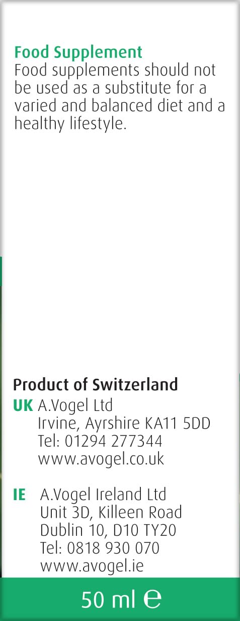 A.Vogel Avena Sativa Oat Drops | Food Supplement | Organically Grown Fresh Avena Sativa | Suitable for Vegans | 50ml