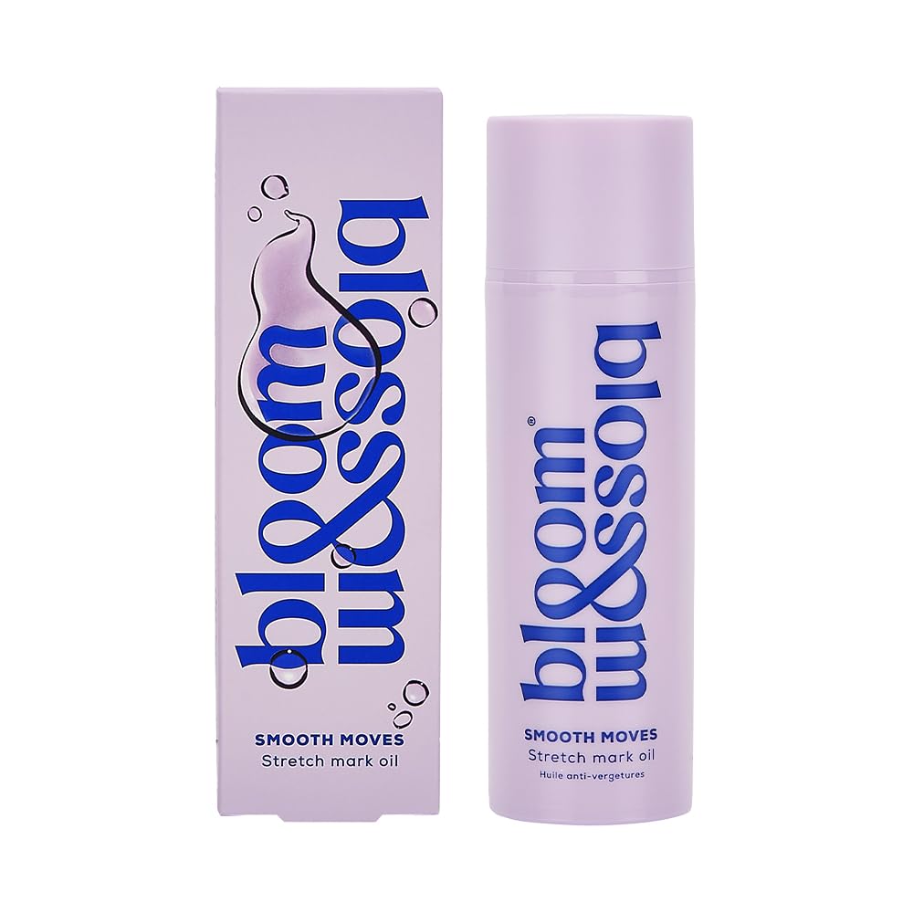 Bloom and Blossom | Smooth Moves Stretch Mark Oil, 150ml Body Oil with 100% Natural Ingredients, Pregnancy Skin Care, Hydrating & Elasticity-Boosting Stretch Mark Treatment