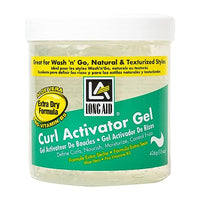 Ampro Long-Aid Activator Gel - Enriched with Aloe Vera, Protein, and Vitamin B Complex - Brings Essential Moisture to Strands - Defines Your Natural Curls - Extra Dry - 425 g