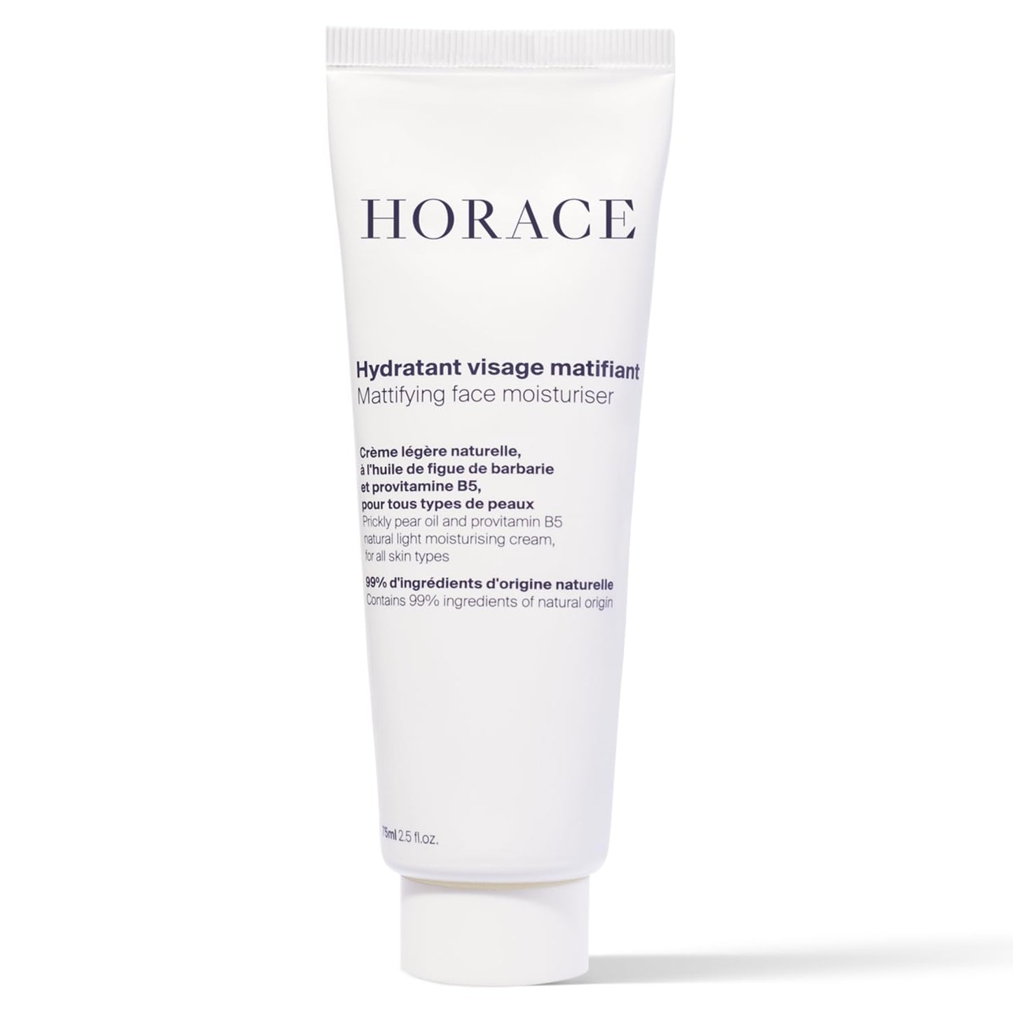 HORACE Mattifying Face Moisturizer for Men, Unscented, 75 ml