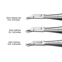 Rui Smiths Professional Cuticle Nippers | Precision Surgical-Grade Stainless Steel Cuticle Trimmer, French Handle D01 (Single Spring 4mm Jaw)