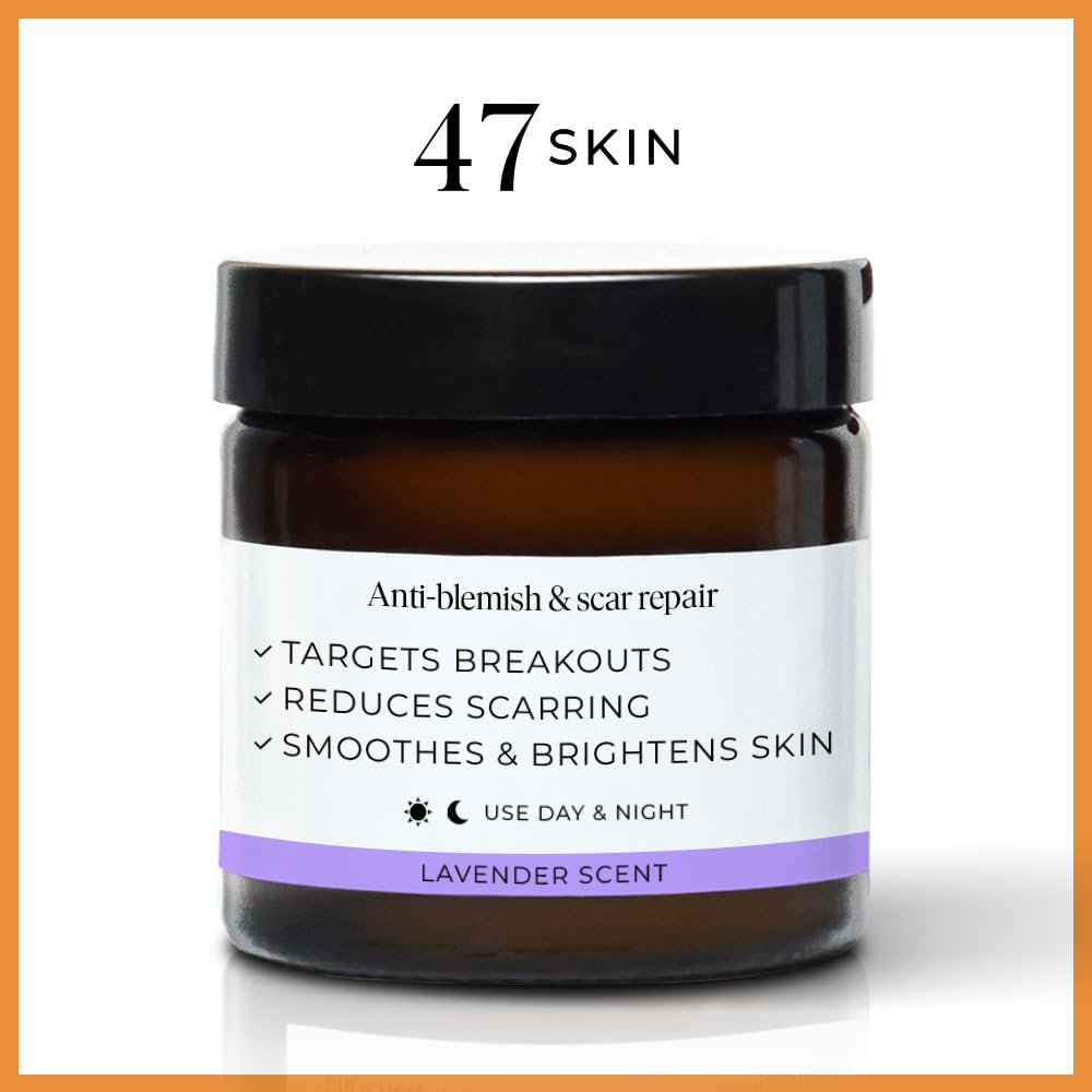 47 Skin Anti-blemish & scar repair Silver Mask enriched with Silver Chitoderm for All Skin Types, Clear Skin Mask, 60ml