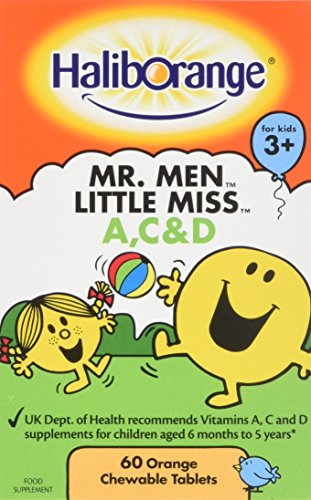 Haliborange Vitamins A C & D, 60 Orange Chewable Tablets