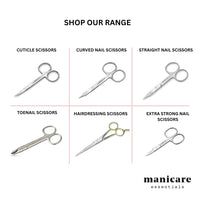 Manicare Hairdressing Scissors, Professional Japanese Stainless Steel, Barber Hair Scissor, Cutting Shears, For At Home Or Salon, Gold Plated Handles With Finger Rest, Use For Trimming Wet Or Dry Hair
