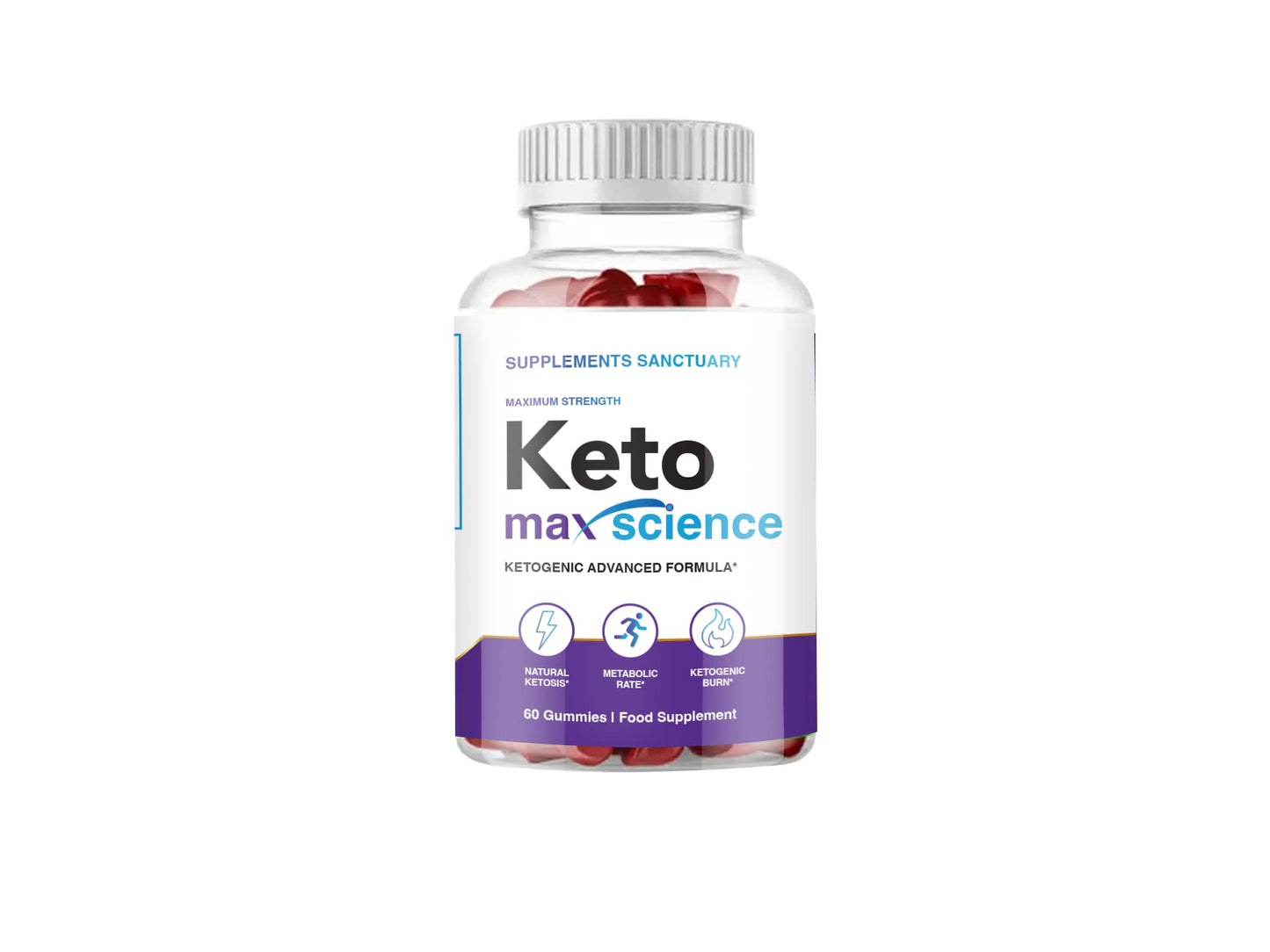 Supplements Sanctuary Keto Max Science (60 Gummies) Ketogenic Diet Aid... for use with The Keto/Low Carb Diet