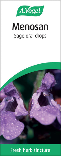 A.Vogel Menosan Sage Drops | Extracts of Organically Grown Fresh Sage | Herbal Food Supplement | Suitable for Vegans | 100ml