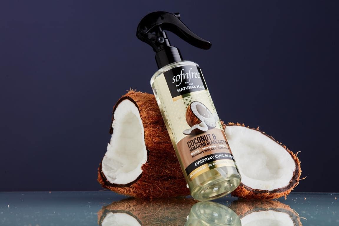 SOF N' FREE Curl Refresher Spray with Coconut Oil for Curls 240ml