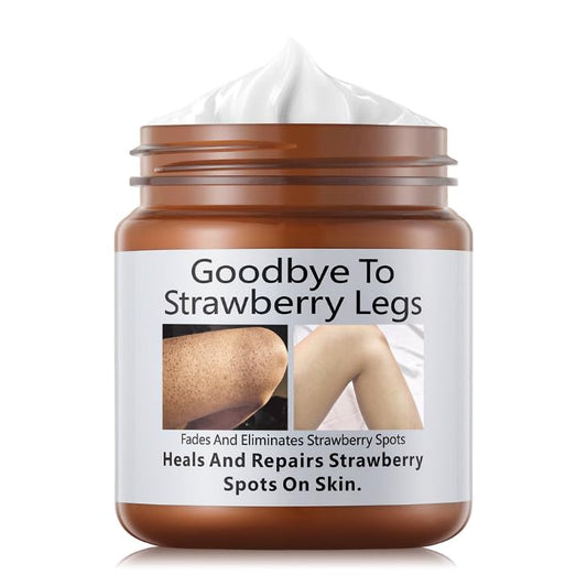 Strawberry Legs Treatment Cream，Keratosis Pilaris Cream，Skin Smoothing Crea-m for Chicken Skin Treatment,Fades And Eliminates Strawberry Spots, Smooths Bumpy Skin for Legs,Moisturizing,Exfoliating