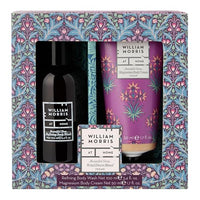 William Morris At Home Beautiful Sleep, Wind Down Ritual Of Refining Body Wash 100ml and Magnesium Body Cream 50ml, Travel Size and Vegan Friendly, Beauty Gift For Her, Christmas Stocking Filler