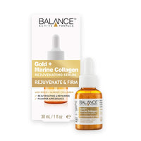 Balance Active Formula Gold and Marine Collagen Rejuvenating Serum - Light-Weight and Non-Greasy, Rejuvenating and Repairing, Plumper Appearance, Clear, 30 ml