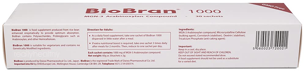BioBran MGN-3 - 30 - 1000mg Sachets - Immune System Support