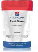 Vita Pharma VITA PHARMA Plant Sterols 1000mg 60 Tablets, Balanced Lipid Levels, Circulatory Health, Healthy Cholesterol Levels, Heart Wellness