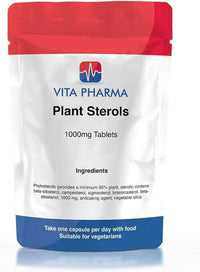 Vita Pharma VITA PHARMA Plant Sterols 1000mg 60 Tablets, Balanced Lipid Levels, Circulatory Health, Healthy Cholesterol Levels, Heart Wellness
