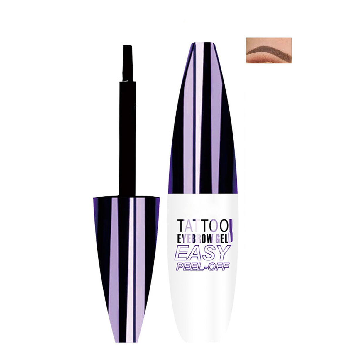 ZoeyShine Peel Off Eyebrow Gel Tint – Long Lasting Up to 3 Days,Smudge-Proof, Waterproof, Natural Brow Colors(Brown)