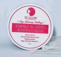 SY GLOW X10 Bleaching Whipped Cream, 7 Days Whitening Treatment with Kojic Acid, Vitamin E, 250ml