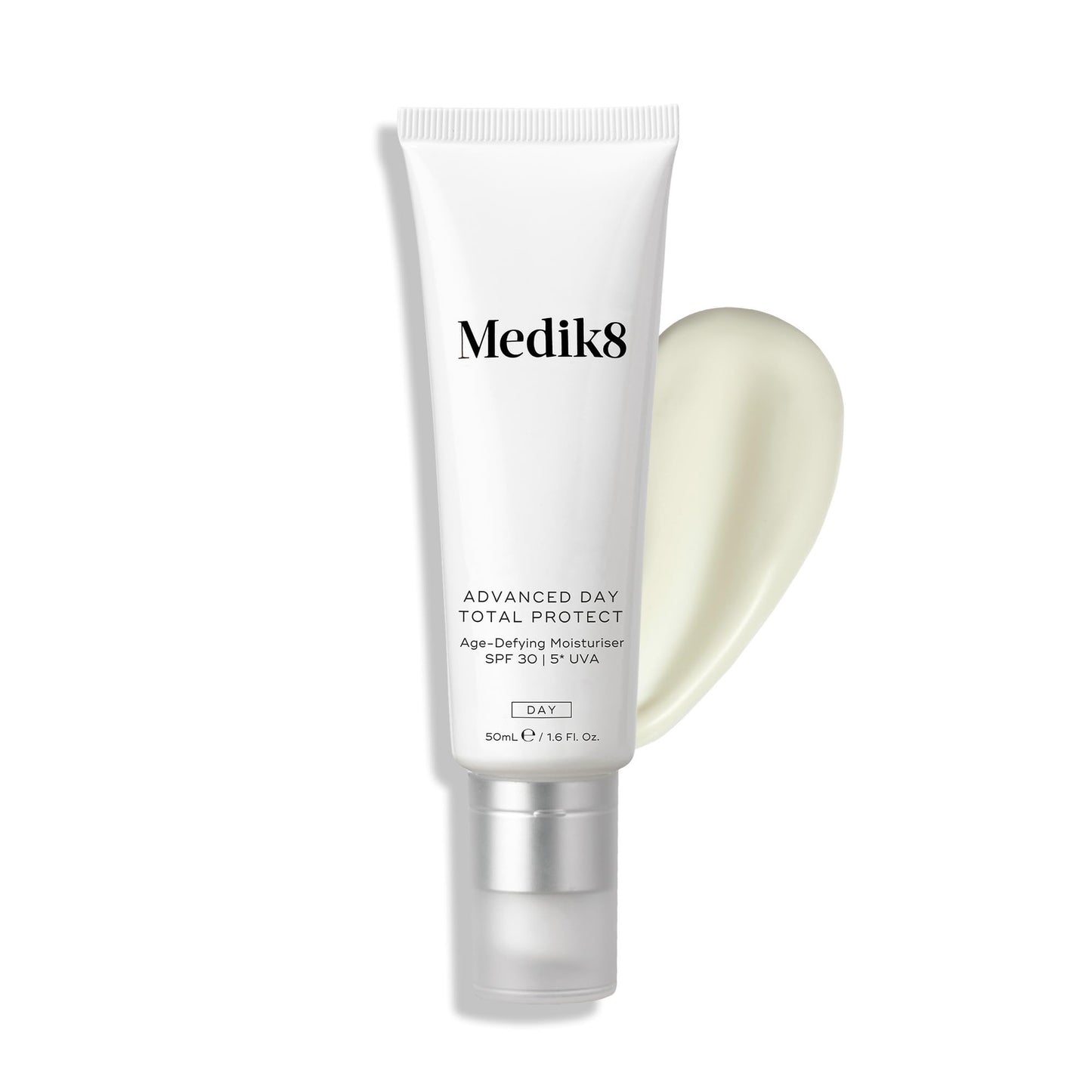 Medik8 Advanced Day Total Protect SPF 30 Face Moisturiser - Hydrating & Non-Greasy UVA Protection - Lightweight Suncreen & Moisturiser - 50ml