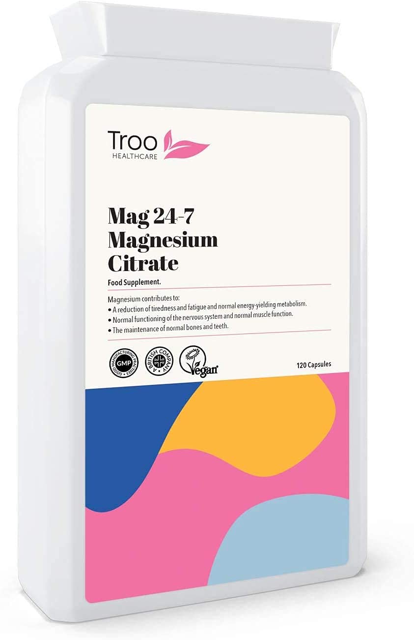 Troo Health Care Troo Magnesium Citrate 120 Capsules 500mg Mag24-7