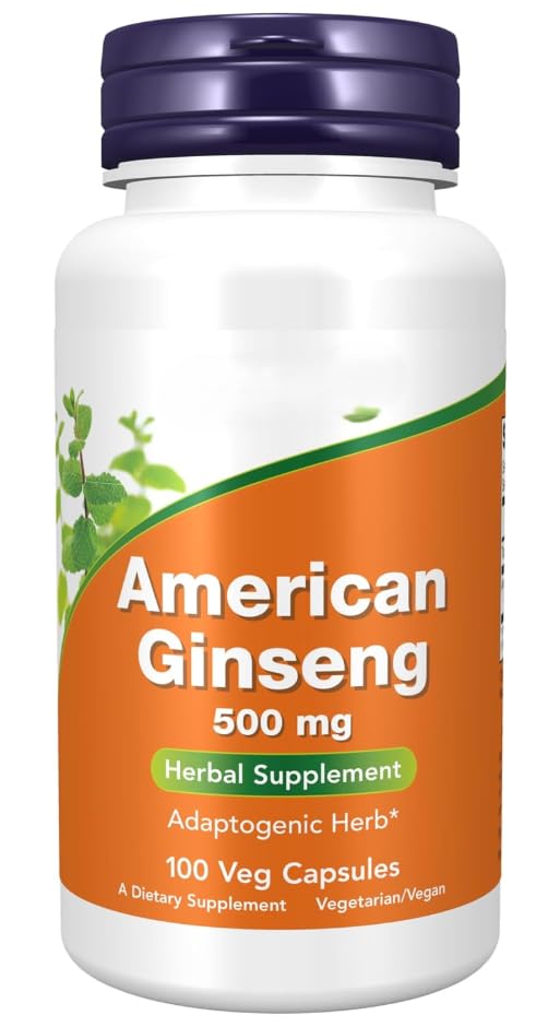 Generic Adaptogenic Herb Amarican Gin sengExtract, 100 Veg Capsules