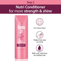 Plantur 21 longhair 200ml Shampoo and 175ml Conditioner Set for Long and Brilliant Hair | Improves Hair Growth and Repairs Stressed Hair | No Silicones