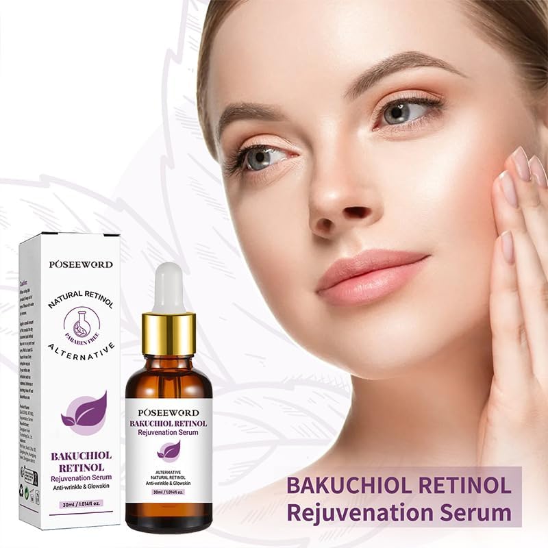 RETZLA Bakuchiol Retinol Rejuvenation Serum, Retinol & Vitamin for Wrinkles, Bakuchiol Retinol Face Serum, Retinol Serum for Wrinkles (2Pcs)