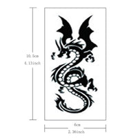 Small dragons Temporary Tattoos Stickers for kids Women Men Girls 6 Sheets, Fake dragon lovely Tattoos Paper Body Sticker Set Party Favors,waterproof and Long Lasting body tattoos by Yesallwas