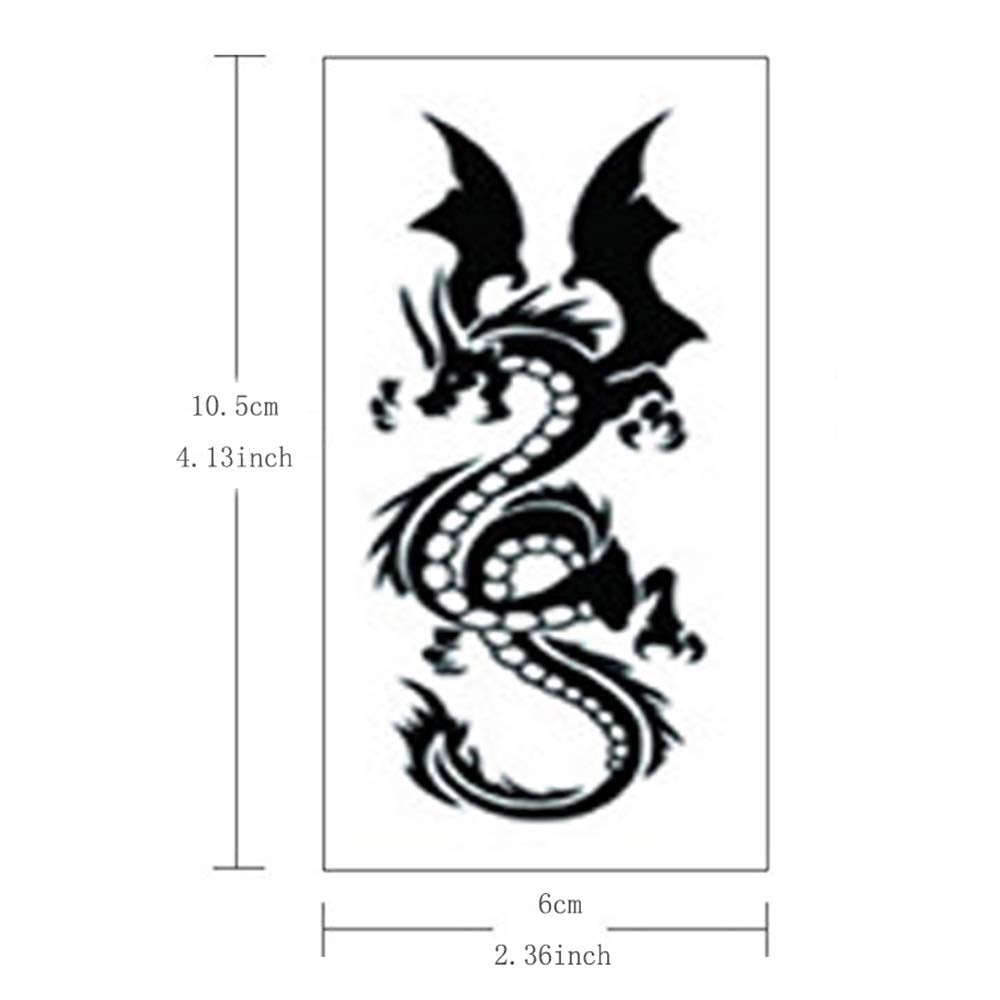 Small dragons Temporary Tattoos Stickers for kids Women Men Girls 6 Sheets, Fake dragon lovely Tattoos Paper Body Sticker Set Party Favors,waterproof and Long Lasting body tattoos by Yesallwas