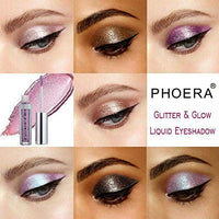 Phoera AQUAPURITY - PHOERA Magnificent Metals Waterproof Liquid Glitter & Glow Eyeshadow Palette Shimmer Long Lasting Cosmetic Metallic Eye Shadow Pigment Makeup (109 VIRDIAN)