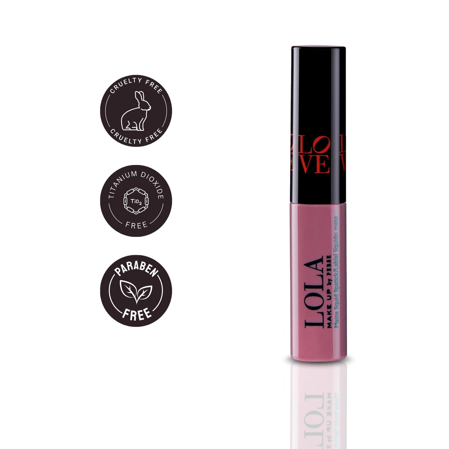 Lola Make Up by Perse LOLA Make Up by Perse Love Matte Liquid Lipstick – Long Lasting Kiss-Proof Hydrating Formula with Jojoba Oil & Shea Butter – [01 First Date]