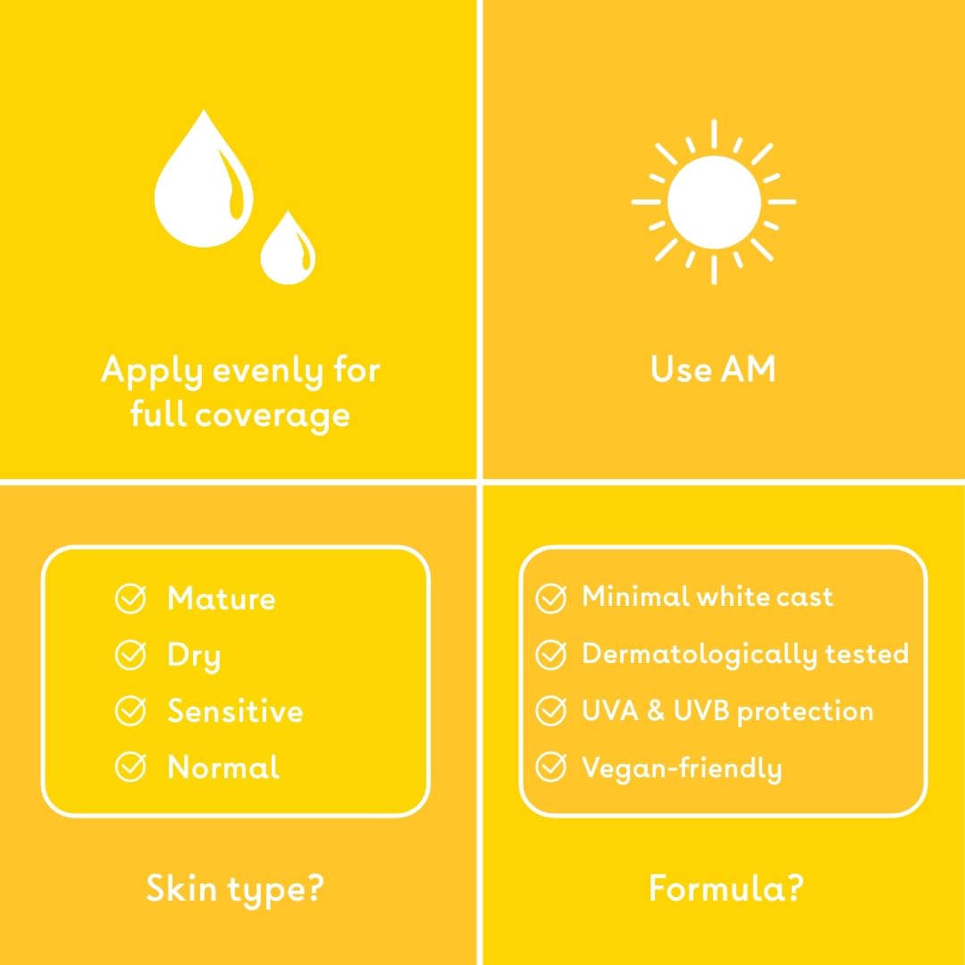 Q+A Peptide SPF 50 Anti-Ageing Daily Sunscreen (50ml), Broad-Spectrum UVA/UVB Protection with Pre-Peptides, Fragrance Free Skincare, Helps Prevent Signs of Ageing while Protecting from UV Damage