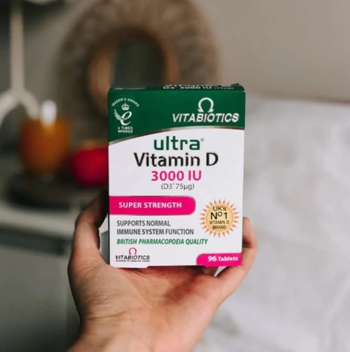 Vitabiotics Ultra Vitamin D 3000iu Super Strength Tablets, Pack of 96
