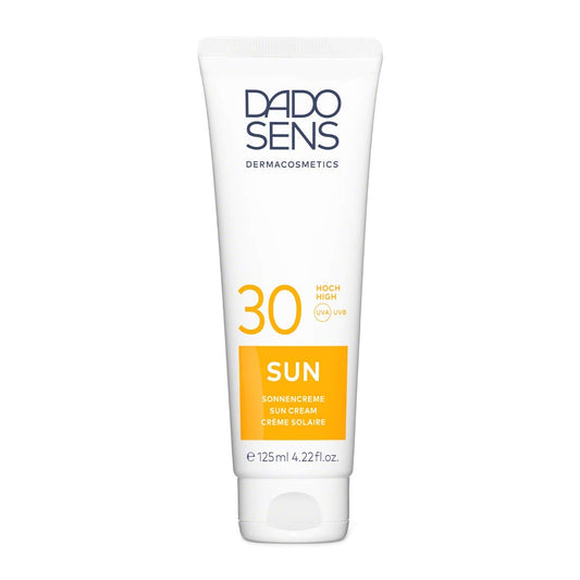 Dado Sens Sun Cream SPF 30 125 ml – Specially developed Sun Protection for Sensitive and Allergy Prone Skin – with High Sun Protection Factor SPF 30