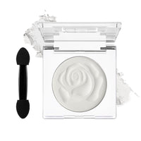 DE'LANCI Single Pearl White Eyeshadow Palette, White Matte Eyeshadow Makeup, Waterproof Well - Pigmented White Eyeshadow, White Basic Eyeshadow, Ghost Bride Makeup, Vegan #02