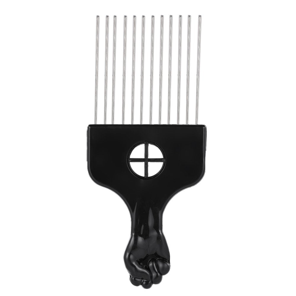 Anself *s 3Pcs Afro Combs, Professional Metal African American Hair Comb for Hairdressing Styling Tool