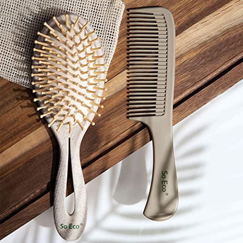So Eco Biodegradable Gentle Detangling Hair Set, Beige, 2 Count