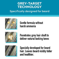 Just For Men Just for men Moustache & Beard Dark Brown Dye, Eliminates Grey for a Thicker & Fuller Look M45