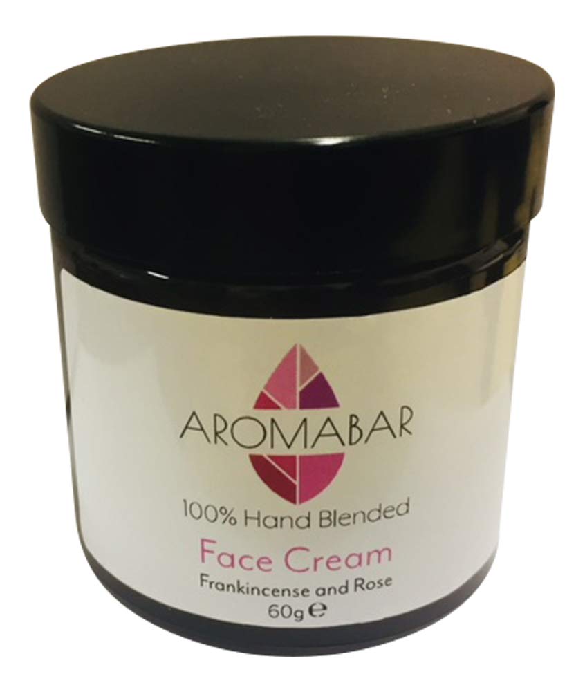 Aromabar Aromatherapy Frankincense & Rose Moisturiser Face Cream 60g Paraben Free
