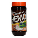 HEMO Children Cocoa Drink Powder Glass JAR 400 g with Malt, Vitamins and Minerals