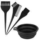 GAOHUI 4 Pcs Hair Coloring Brushes, Hair Dye Kit, Double Sided Hair Dying Brushes Tint Comb Set, DIY Salon Hair Dye Brush and Bowl Set with Hair Dying Mixing Bowl