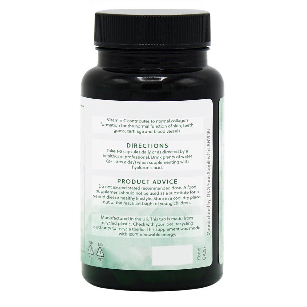 Beauty Collagen with Hyaluronic Acid - 60 Capsules - G&G Vitamins