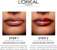 L'Oreal Paris Lip Liner Couture Lip Pencil 302 Rosewood (Packing May Vary).