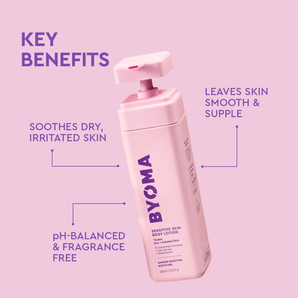 BYOMA Sensitive Body Lotion for Sensitive, Dry and Irritated Skin (400ml)
