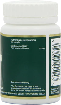 Bio-health Bio-Health Dandelion Leaf Herbal Food Supplement for General Health, Support for Healthy Digestion, Healthy Bones and Boosts The Immune System, Additive Free, 60 Capsules