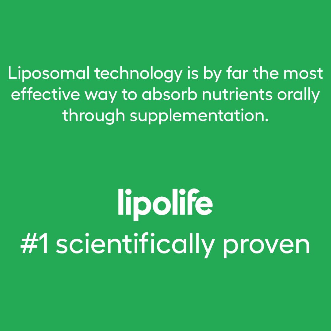 Liposomal Vitamin K2 (MK-7: Menaquinone 7, a Form of K2) LVK1 Vegan Friendly, Unflavoured and Unsweetened 60 Servings |Supports Cardiovascular and Bone Health, by Lipolife