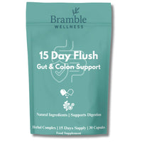 HB SPARK Bramble Wellness 15 Day Gut Cleanse & Digestive Support – Colon Cleanse Supplement with Psyllium Husk, Aloe Vera, Probiotics & Fibre – Bloating Relief – Vegan, Non-GMO – UK Made