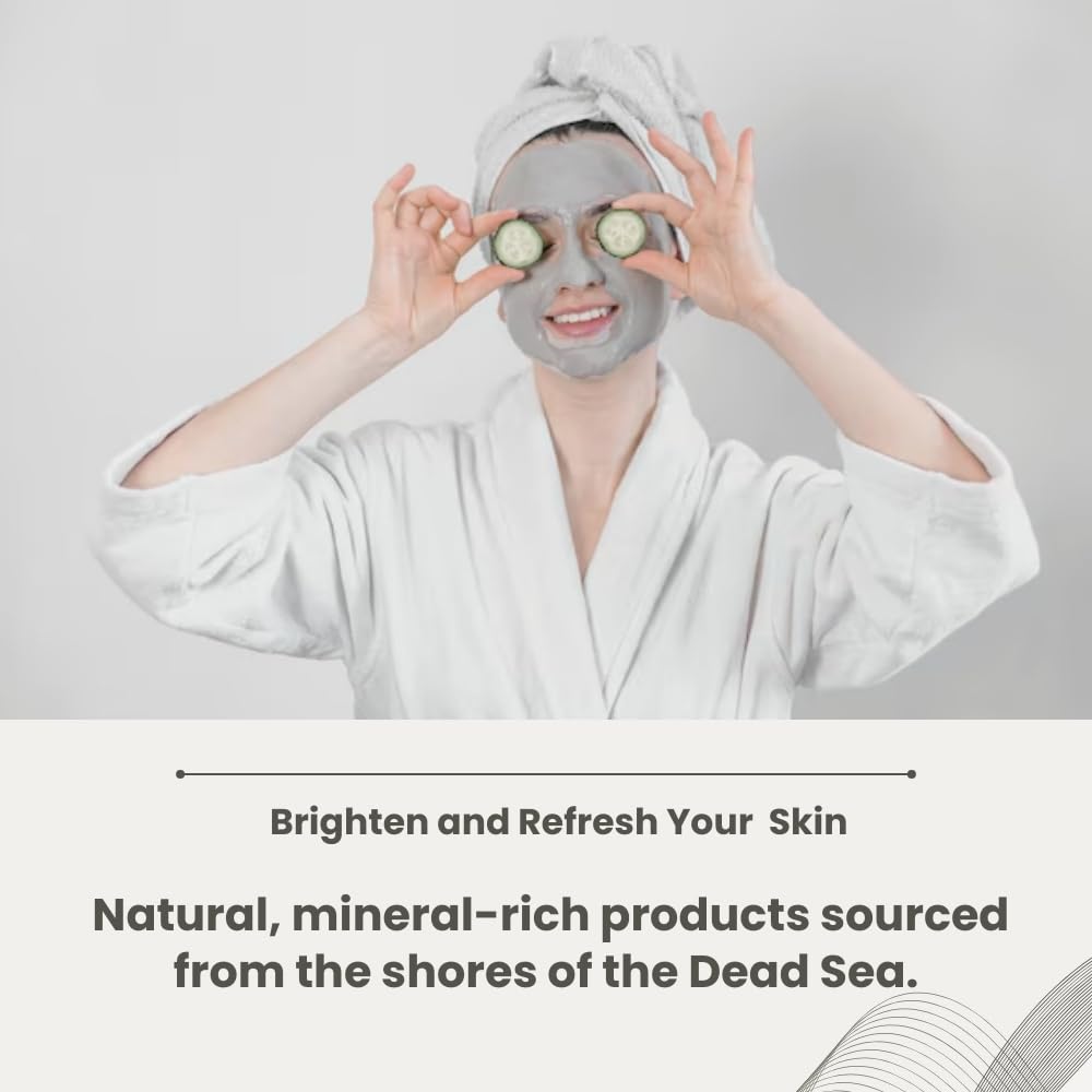 Hebhac Herbs Dead Sea mud powder 227 g | Powder for Facial Mask for Men & Women | Natural Facial Cleanser, Skin Tightening, Blackhead Remover