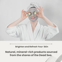 Hebhac Herbs Dead Sea mud powder 227 g | Powder for Facial Mask for Men & Women | Natural Facial Cleanser, Skin Tightening, Blackhead Remover