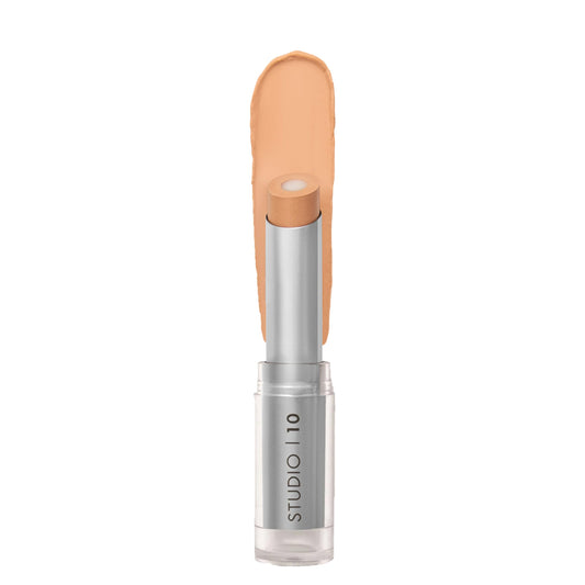Studio10 Dual Ended Under Eye Corrector & Brightener – Light Shade, Peach Toned Dark Circle Concealer with Hydrating Skincare for Mature Dry Skin